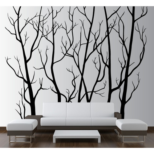 Tree Forest Branches with Birds Wall Decal