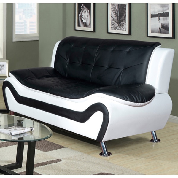 Ceccina Modern Leather Living Room Sofa