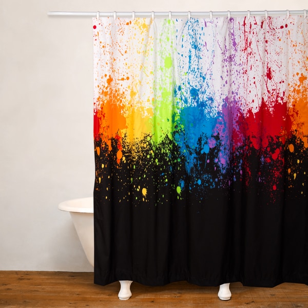 Crayola Cosmic Burst No Liner Shower Curtain