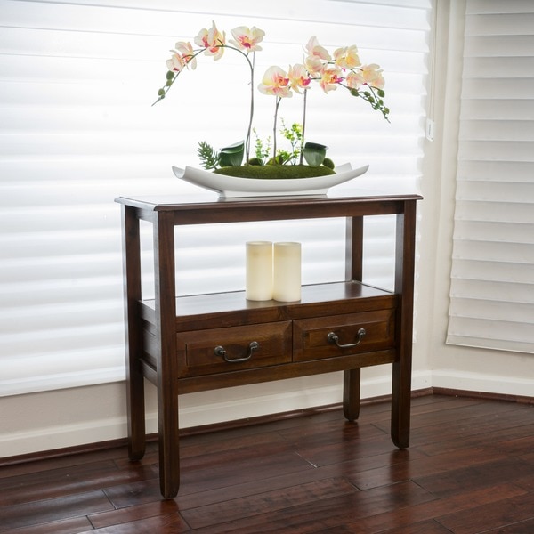 Grant Acacia Wood Accent Table 