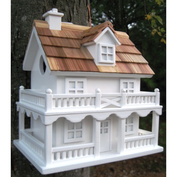 Colonial Cottage White Birdhouse