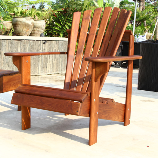 Signature Teak Adirondack Brown Chair by Hyre's Country
