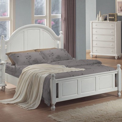 Bradstane Panel Bed in White by Charlton Home