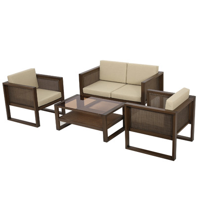 Valmonte 4 Piece Deep Seating Group with Cushions