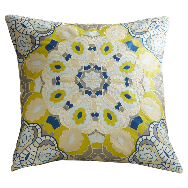 Claire Yellow Printed Pillow