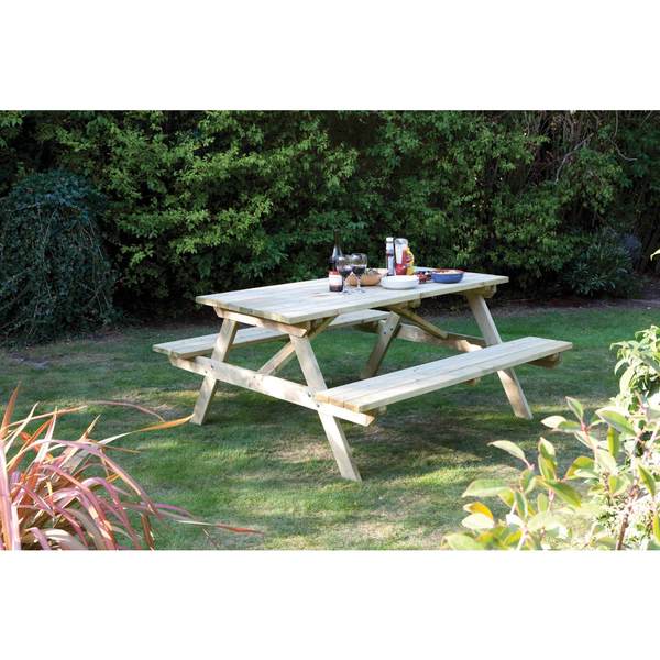 English Garden 5-foot Wood Picnic Table